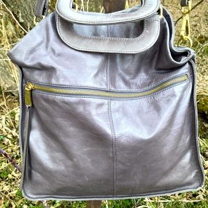 Hobo International Amadea Handbag Crossbody Granite Leather